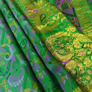 Vintage Silk Sari Women Wear 100% Pure Silk Sari Fabric 5 Yard Silk Fabric Silk Saree