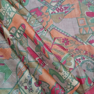 Sari de seda vintage para mujer, sari de seda 100 % pura, tejido de seda para confección de vestidos, sari de seda de 5 yardas