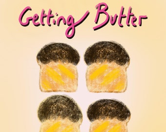 Getting Butter Card - Beatles Fan A6 Greeting Card