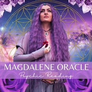 Magdalena orakel paranormale lezing | 1:1 via zoom: 1,5 uur | Levensdoel Liefde Carrière Toekomst