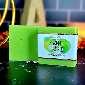 Green Apple | Handmade Soap | Shea Butter Soap | Natural Soap | Vegan Soap | Black Own | Self Care Gift