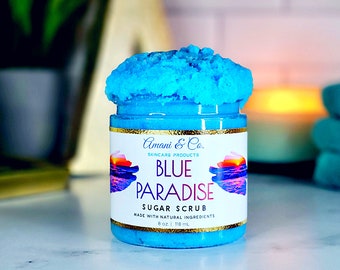 Exfoliante corporal de sal marina Blue Paradise Sugar Scrub