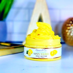 Lemongrass Shea Body Butter | Whipped Body Butter | Organic Body Butter | Natural Skincare | Black Own Business