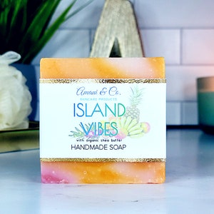 Island Vibes | Handmade Soap | Shea Butter Soap | Natural Soap | Vegan Soap | Tropical Citrus | Self Care Gift  | Mothers Day