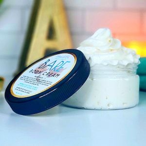 Bare Butter Cream | Unscented Whipped Body Butter | Organic Butter | Natural Skincare | Bath and Body | Moisturizer Cream  | Mothers Day
