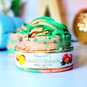 Mango Shea Body Butter | Whipped Body Butter | Organic Body Butter | Natural Skincare | Black Own Business | Self Care Gift