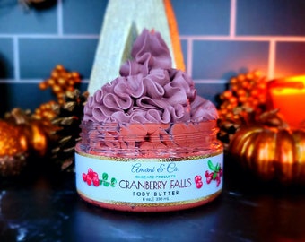 Cranberry Spice Shea Body Butter | Whipped Body Butter | Organic Body Butter | Natural Skincare | Black Own Business