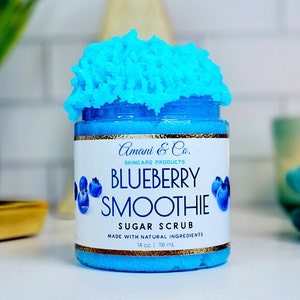 Blueberry Smoothie Sugar Scrub | Body Scrub | Exfoliating Scrub | Handmade Sugar Scrub | Sensitive Skin