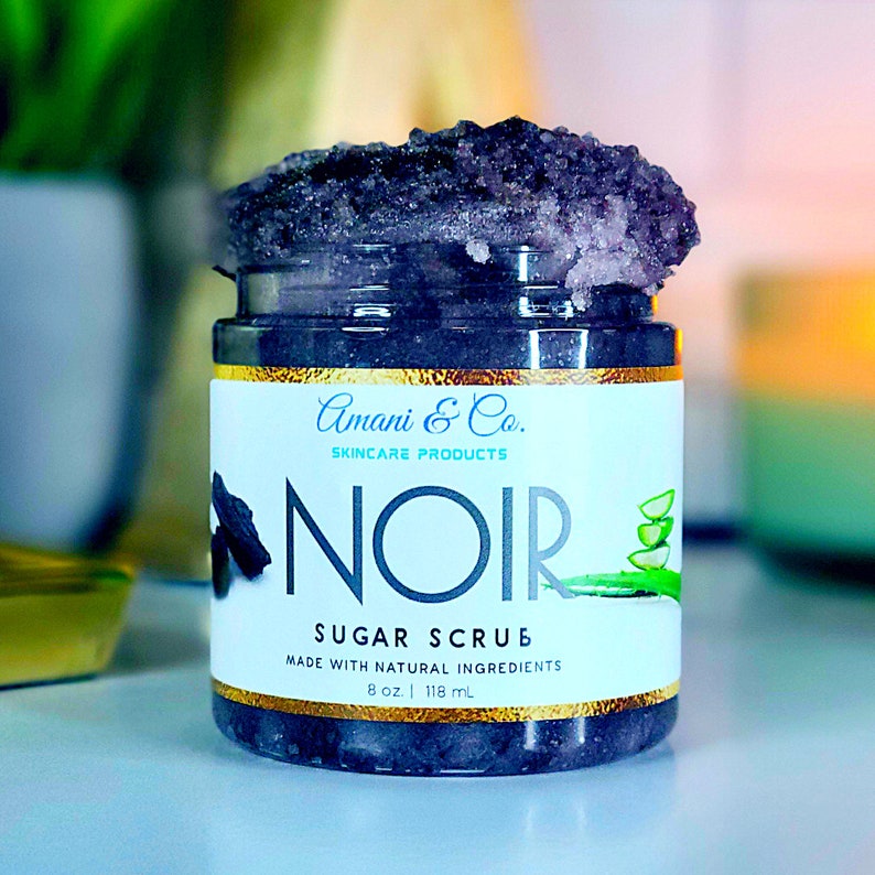 Charcoal Aloe Vera Sugar Scrub Fresh and Clean Unisex Body Scrub Self Care For Him For Her Mothers Day image 10