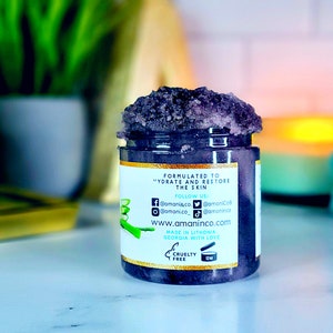 Charcoal Aloe Vera Sugar Scrub Fresh and Clean Unisex Body Scrub Self Care For Him For Her Mothers Day image 6