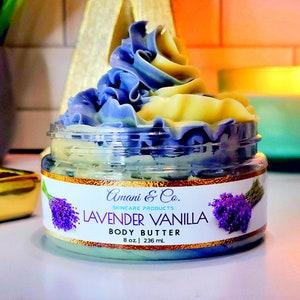 Lavender Vanilla Shea Body Butter | Whipped Body Butter | Organic Body Butter | Natural Skincare | Black Own Business