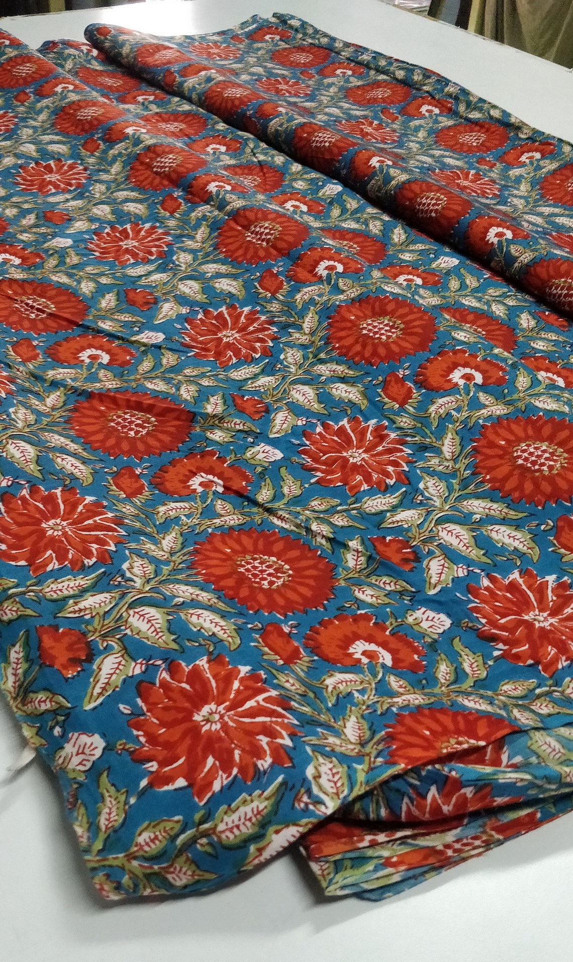 Sanganeri Block Print Fabrics of Rajasthan 4 Colors Etsy