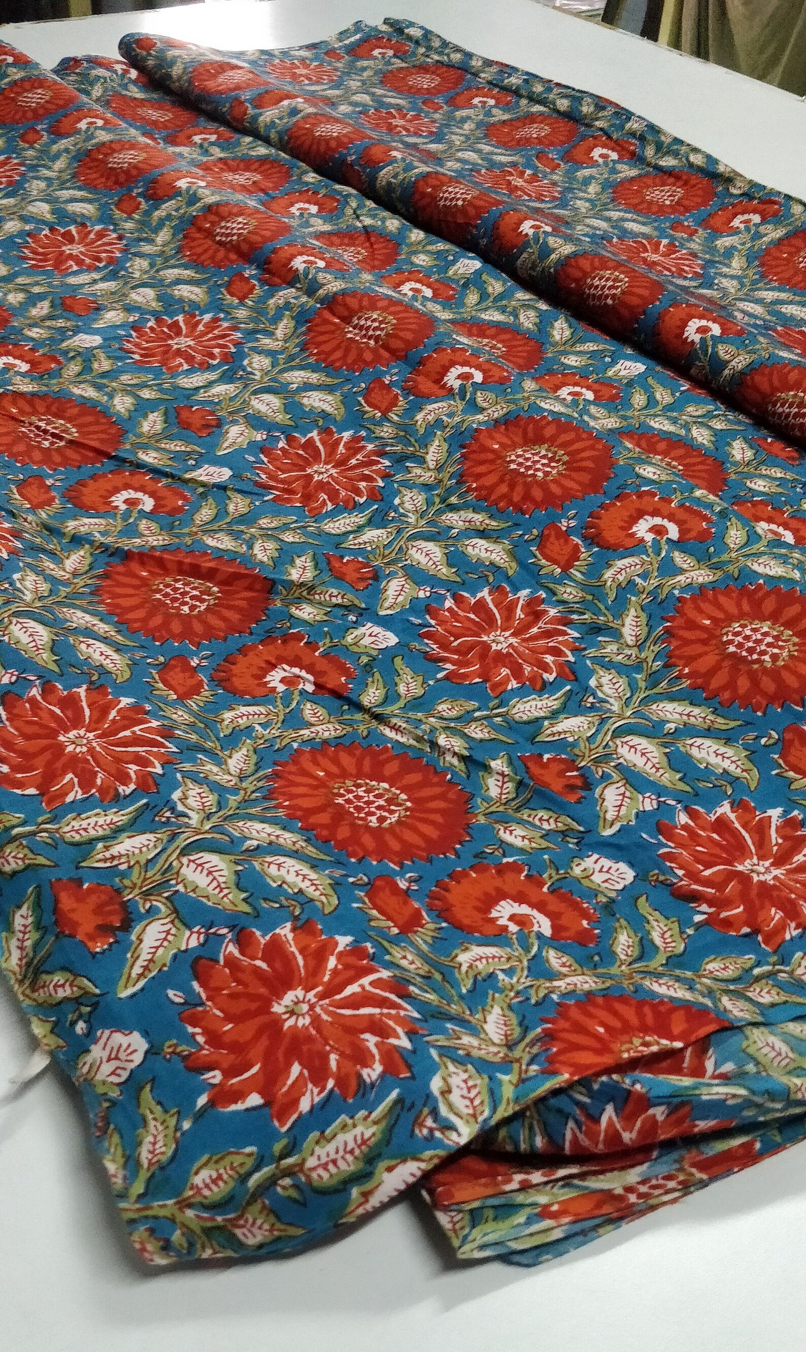 Sanganeri Block Print Fabrics of Rajasthan 4 Colors Etsy
