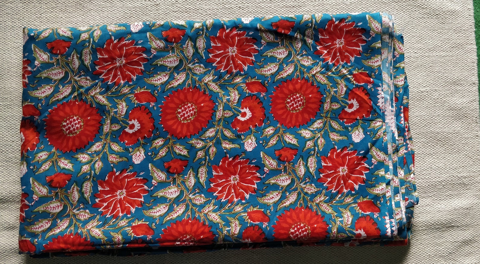 Sanganeri Block Print Fabrics of Rajasthan 4 Colors Etsy