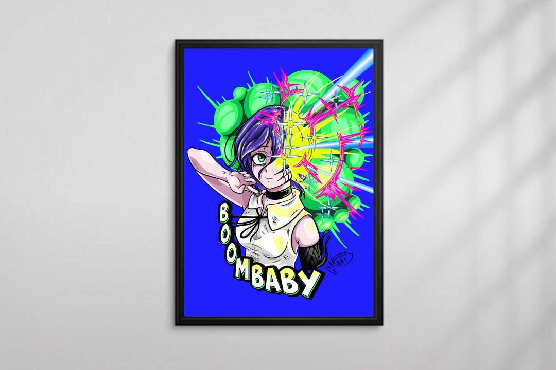 Reze Anime Art Print, CSM Illustration, Boom Baby Manga 8,27