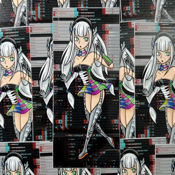 anime arth , anime , cyberpunk , anime girl , futurist | Sticker