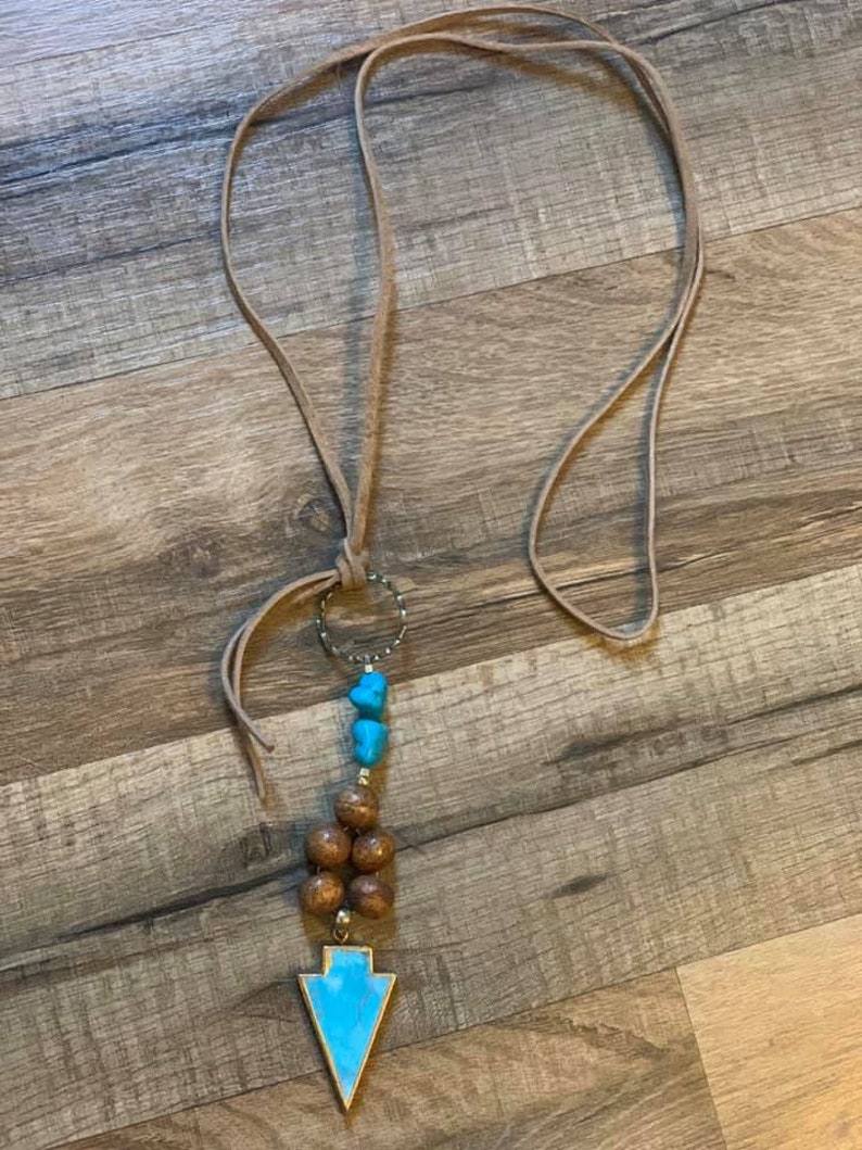 Turquoise Arrow Necklace
