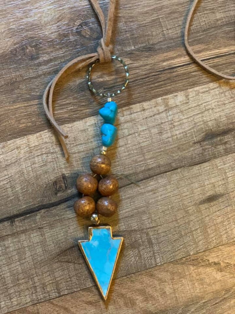 Turquoise Arrow Necklace