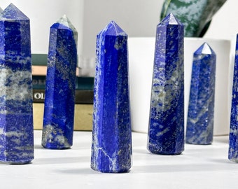 Lapis Lazuli Towers, Stone of Awareness & Inner Truth,3" Lapis Lazuli Points, Third Eye Chakra, Lapis Lazuli Crystal, Lapis Lazuli