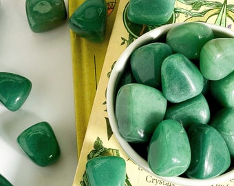 Green Aventurine Tumble: Stone of Prosperity, Brazil