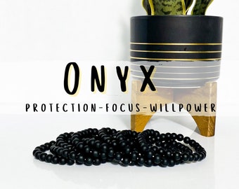 Matte Black Onyx Bracelet