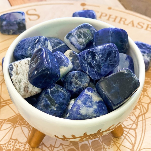 Tumbled Sodalite, Stones of Truth & Communication, Sodalite Tumbles, Sodalite, Tumble Sodalite,