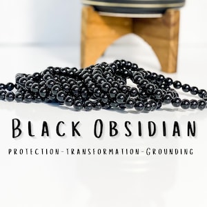 Black Obsidian Bracelet,Protection + Truth, Obsidian Bracelets,  Obsidian Jewelry, Black Obsidian, Gemstone Bracelet, Crystal Gift