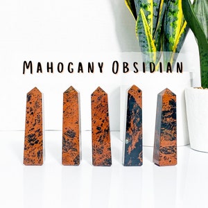 Californian Mahogany Obsidian Points, Mahogany Obsidian, Mahogany Obsidian Towers, Mahogany Obsidian Obelisk