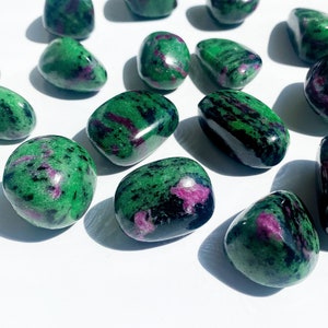 Ruby Zoisite Tumble,  Natural Ruby Zoisite, Ruby Zoisite Tumbled, Tumbled Crystal, Polish Tumbled Ruby Zoisite, Ruby in Zoisite