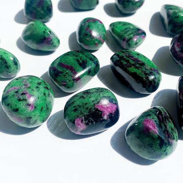 Ruby Zoisite Tumble, *NEW LOT* Natural Ruby Zoisite, Ruby Zoisite Tumbled, Tumbled Crystal, Polish Tumbled Ruby Zoisite, Ruby omn Zoisite