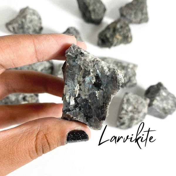 LARGE Raw Larvikite, Stone of Inner Transformation & Protection ,Natural Grade A  Larvikite, Rough Larvikite , Larvikite
