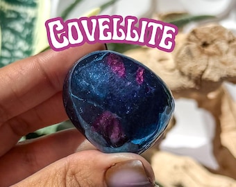 Blauwe Covelliet-bekers | Kristal voor intuïtie, transformatie en creativiteit | Hulpmiddel voor spirituele meditatie