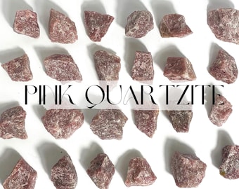 ピンククォーツァイト原石：原石 - Etsy 日本
