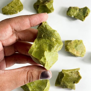 Raw Green Opal, H (1.50-2.00&quot;) Healing + Heartbreak, Rough Green Opal, Green Opal, Raw Crystals, Heart Chakra, Raw Opal Crystal, Opal