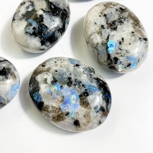 Rainbow Moonstone Palm Stone, ***NEW LOT *** Stone of Intuition, Moonstone Palm Stone, Rainbow Moonstone, Crystal Palm Stone