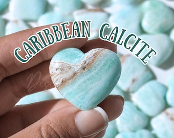 Caribbean Calcite Heart