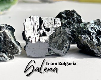 HQ Raw Galena Specimen, Stone of Manifestation & Grounding, Galena, Rough Galena, Galena Crystal, Galena