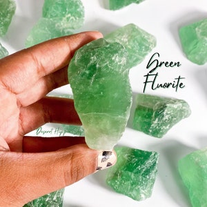 Raw Green Fluorite, Focus & Clarity, Rough Green Fluorite, Green Fluorite, Raw Fluorite, Fluorite