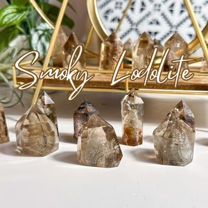 HQ Smoky Garden Quartz Towers, Transform + Protect, Shamans Quartz, Lodolite , Smoky Lodolite, Smoky Garden Quartz Points, Inclusion Quartz