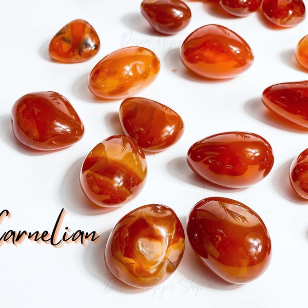 Carnelian Tumbles, Motivation + Creativity, Carnelian Tumbled, Tumbled Gemstone, AAA Carnelian Tumbles, Carnelian