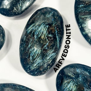 Arfvedsonite Palm Stone , Dreaming + Protection , Arfvedsonite,  Arfvedsonite Palm Stone, Polished Arfvedsonite, Crystal Palm Stones,