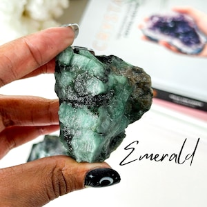 Raw Emerald Crystal: Hope & Renewal Stone, Large Emerald Chunk