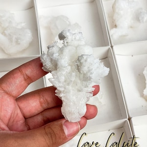 White Aragonite Stalactite Clusters, YOU CHOOSE, Raw Cave Calcite, White Aragonite Stalactite , Cave Calcite Cluster, White Aragonite