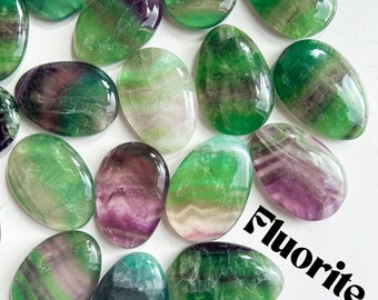 HQ Pietra di preoccupazione in fluorite arcobaleno, Focus e chiarezza, Pietra di preoccupazione in fluorite, Pietra per pollice in fluorite arcobaleno, Pietra di preoccupazione, Pietra per pollice in fluorite