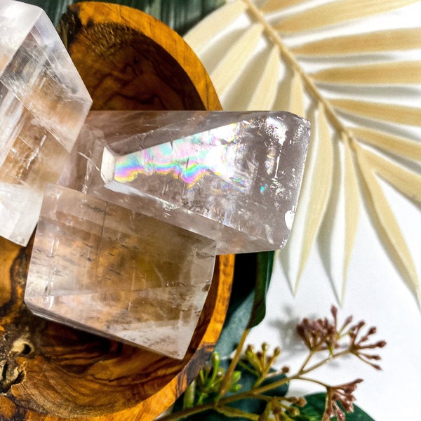 Iceland Spar,  Clear Optical Calcite Cubes, Optical Calcite, Clear Calcite, Raw Clear Optical Calcite