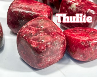 RAW THULITE STONE Norway Gemstone, Choice, Natural Vibrant
