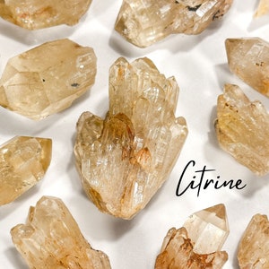 Citrine de champagne crue, véritable citrine non traitée thermiquement, citrine brésilienne brute, citrine naturelle, citrine, citrine de champagne image 1