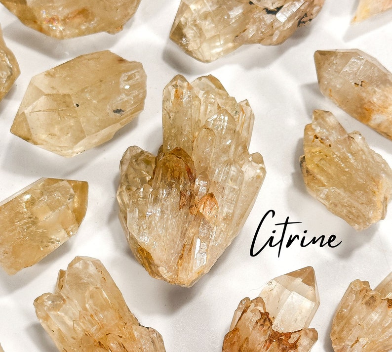 Citrine de champagne crue, véritable citrine non traitée thermiquement, citrine brésilienne brute, citrine naturelle, citrine, citrine de champagne image 1