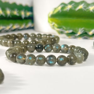 Handgemaakte labradorietarmband, transformatie + bescherming, labradorietarmband 8 mm, labradorietarmband, labradorietsieraden,