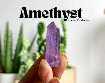 HQ Mini Amethyst Towers from Bolivia, Stone of Wisdom & Protection, Amethyst Points, Amethyst Towers, Mini Crystal Towers